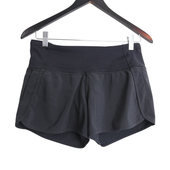 Lululemon Run: Speed Short Naked Seam Black Size 4 Athletic Workout Wear - Picture 4 of 8